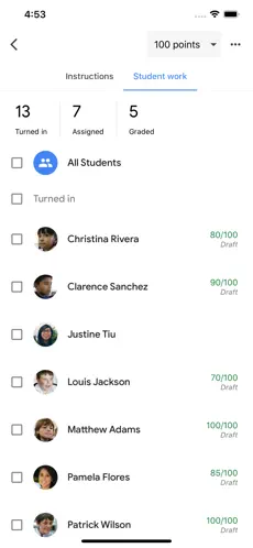 screenshot of Google Classroom